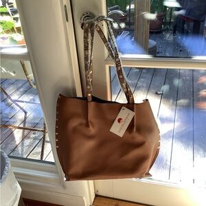 Stylish NWT BIG BUDDHA Large Studded Tote Bag